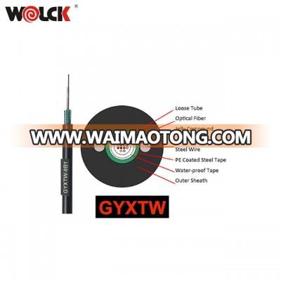 gyxtw 4 core single mode  fiber optic cable outdoor optical cable light weight